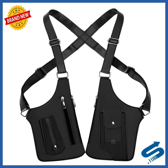 Anti-Theft Underarm Shoulder Holster Bag with Adjustable Strap Hidden Pocket